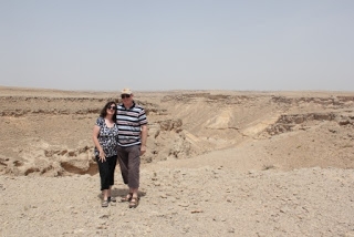 A view of the fossil plateau on the high lands of Salalah